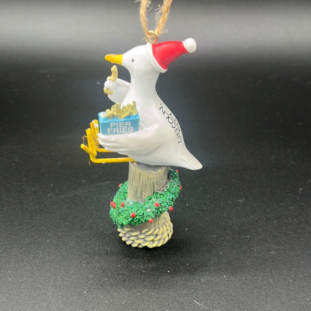 Ornament Resin Seagull with Fries