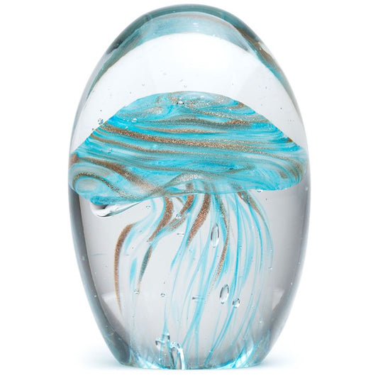 Jellyfish Blue Gold Glow