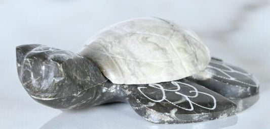 Figurine Marble Turtle 3"