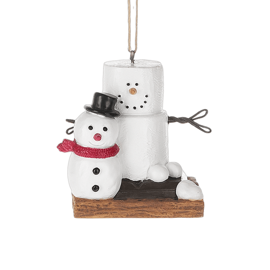 S'mores Two Snowman Ornament