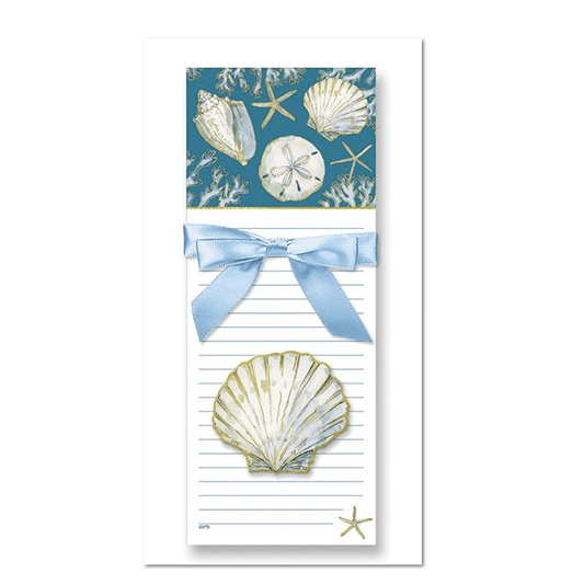 Magnetic Note Pads w/Magnet Sea Shells
