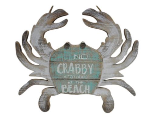 Wall Décor - No Crabby Attitudes At The Beach