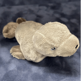 Stuffed Animal Plush Grey Seal 5"