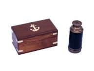 Telescope - Deluxe Class Scouts Copper - Leather Spyglass